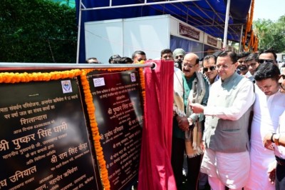 मुख्यमंत्री ने  ऋषिकेश के 12 स्थानों पर वर्षा जल का संचय कार्यों का शिलान्यास किया