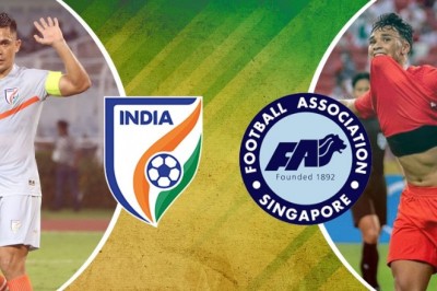 भारतीय फुटबॉल टीम ने सिंगापुर से 1-1 से ड्रॉ खेला, खुश नहीं दिखे कप्तान सुनील छेत्री