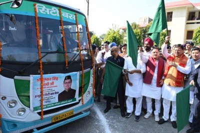 मुख्यमंत्री श्री पुष्कर सिंह धामी ने किया हल्द्वानी सिटी बस सेवा का शुभारंभ