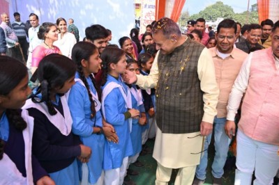 ग्राम्य विकास मंत्री गणेश जोशी ने चम्पावत सरस कॉर्बेट महोत्सव–2026’ में किया प्रतिभाग